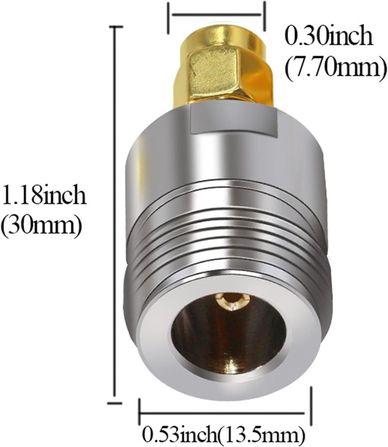 TUOLNK N Type Female Jack to SMA Male Plug Coaxial Connector SMA to N-Type Converter for Wi-Fi Antenna Extension Cable 2pcs - Image 2